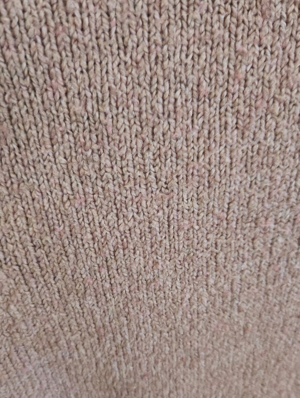 J. Jill Draped Funnel Neck Wool Knit Speckled Pink Sweater Small - Picture 8 of 10